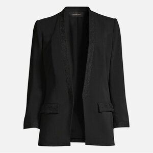 Kobi Halperin Rosalie Black Tonal Embroidered Blazer